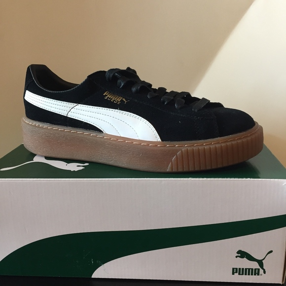 puma women's suede core platform